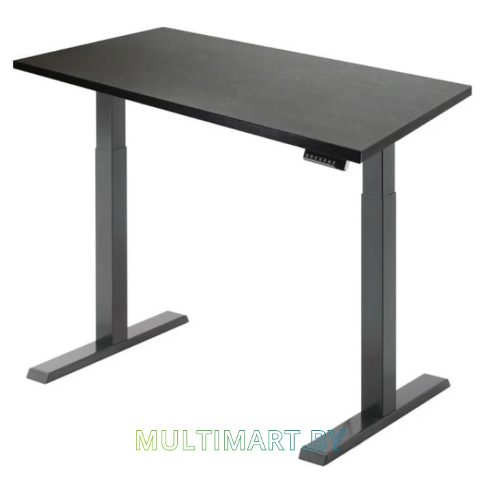 Стол для работы стоя ErgoSmart Electric Desk Compact 1360х800х36 мм (дуб мореный/черный)